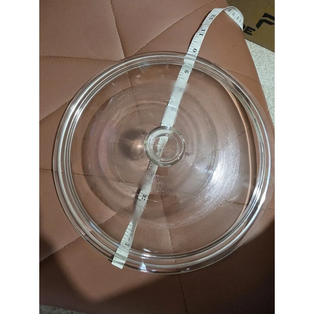 Vintage Pyrex Corning Glass Replacement Lid Mexico 5 Fits 1.5 Qt Casserole 8.5